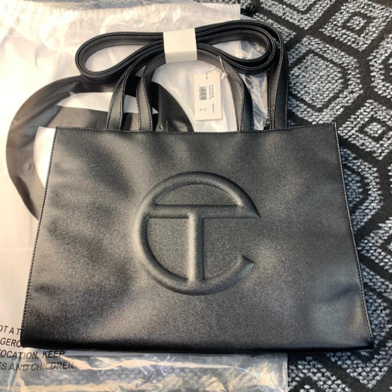 Black Ｔelfar medium shopping bag buy