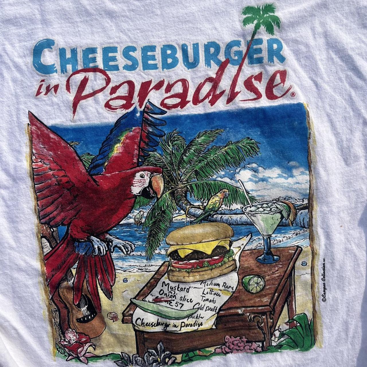 Vintage Cheeseburger Paradise Myrtle beach graphic T... Depop