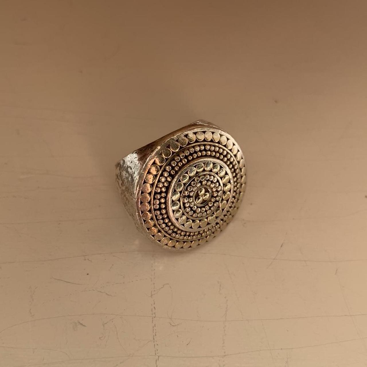 Ana Beck 18k gold plated and sterling silver Triple Bar Ring Gold