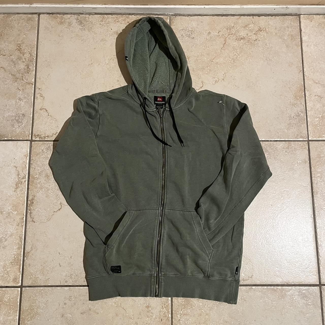 Quicksilver zip up Thrifted: good condition Size... - Depop