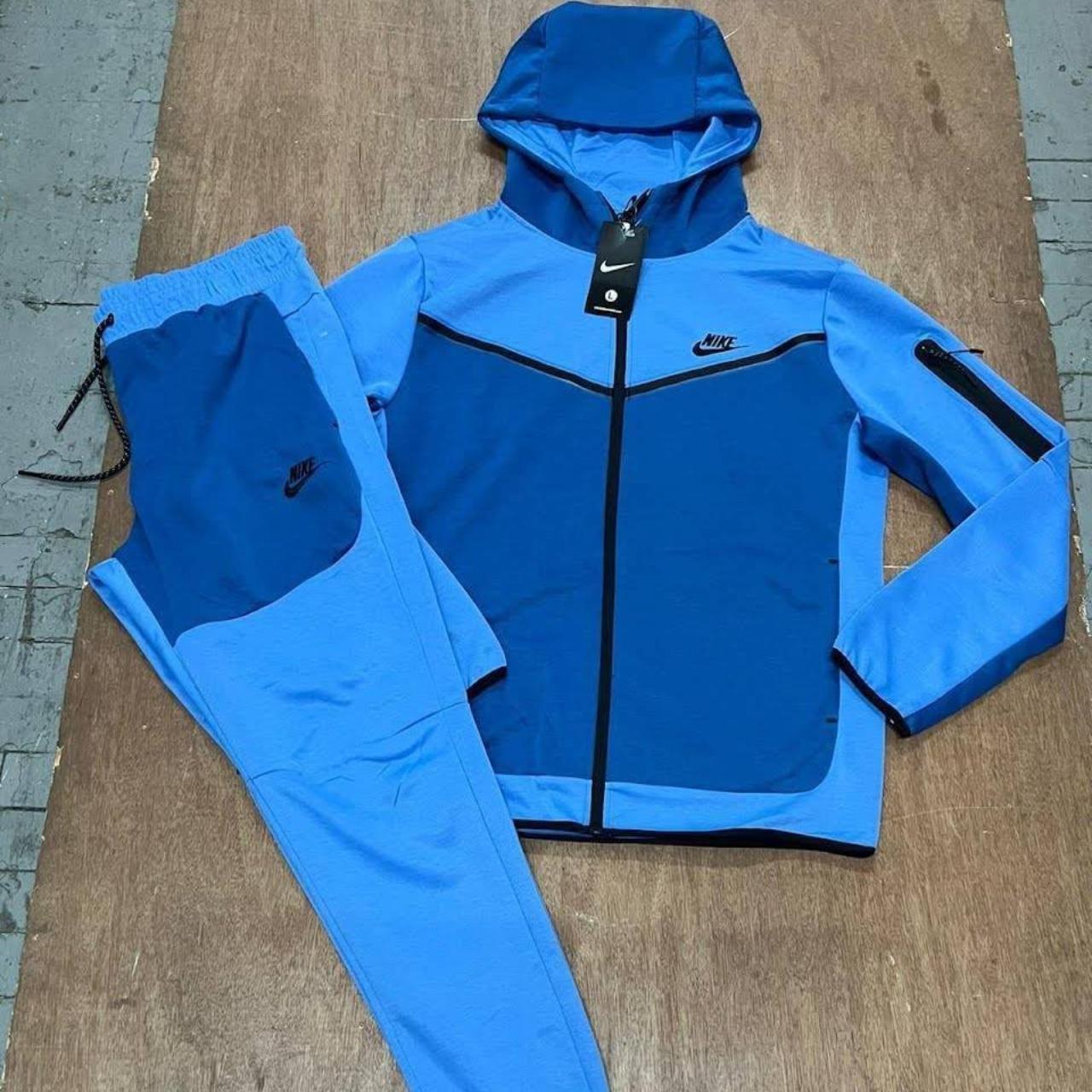 Blue nike sweat suit online