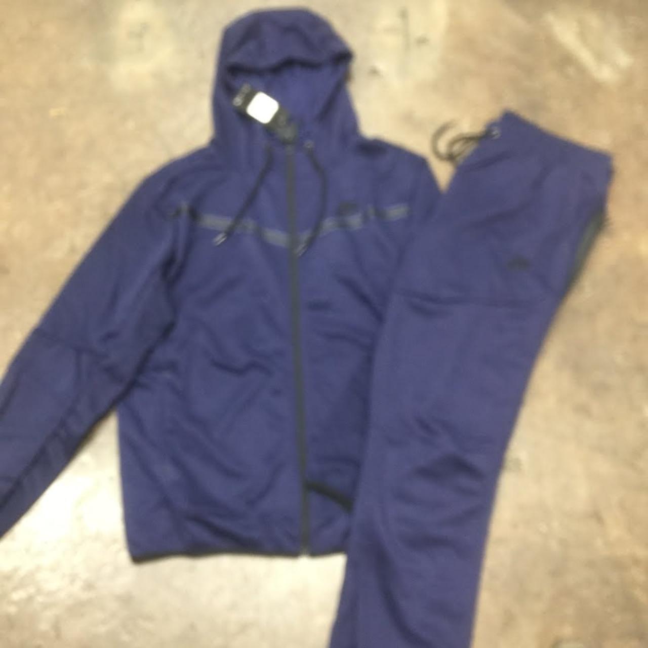 nike sweatsuit men blue