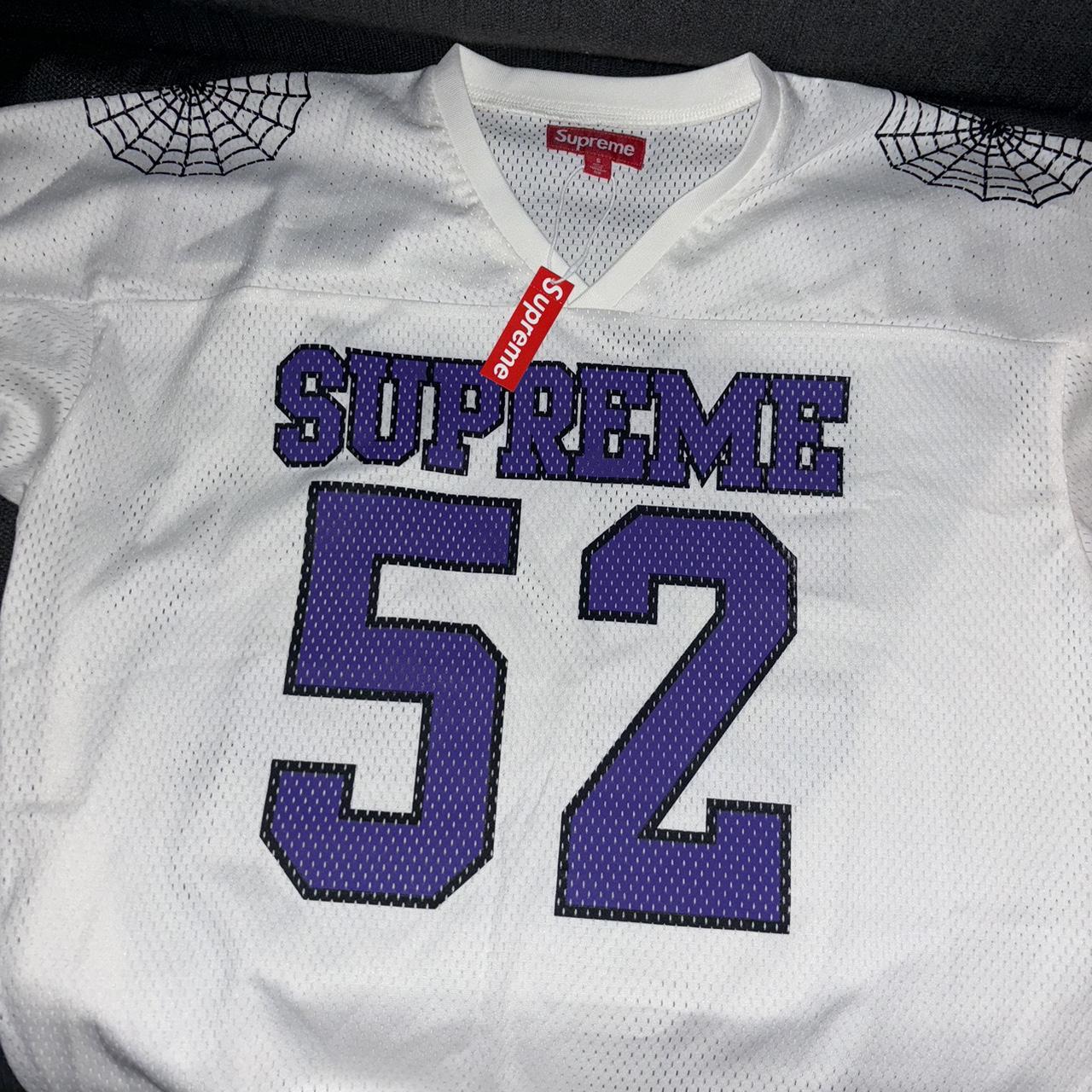 supreme football Jersey purple アメリカンフットボール