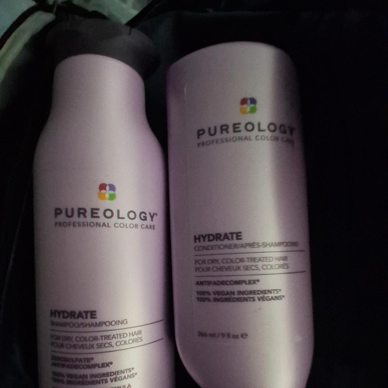 Pureology purple and black hair products