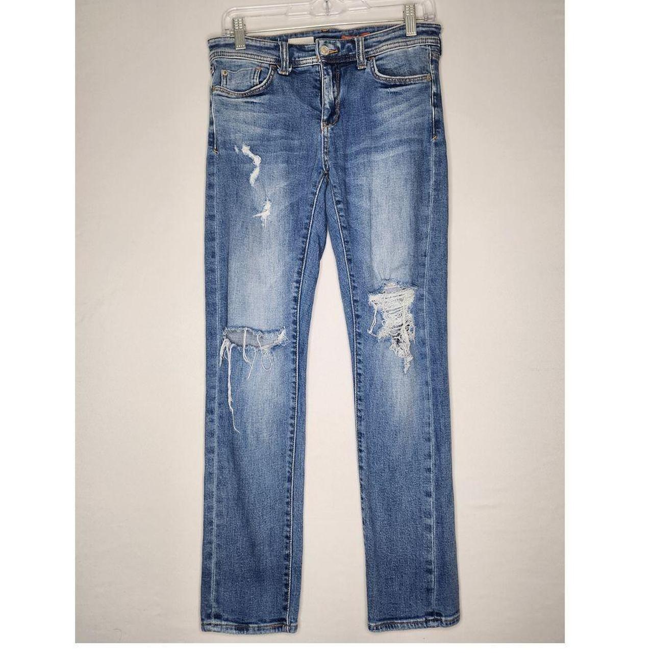 Anthropologie Pilcro Slim outlet Boyfriend Crop Distressed Jeans