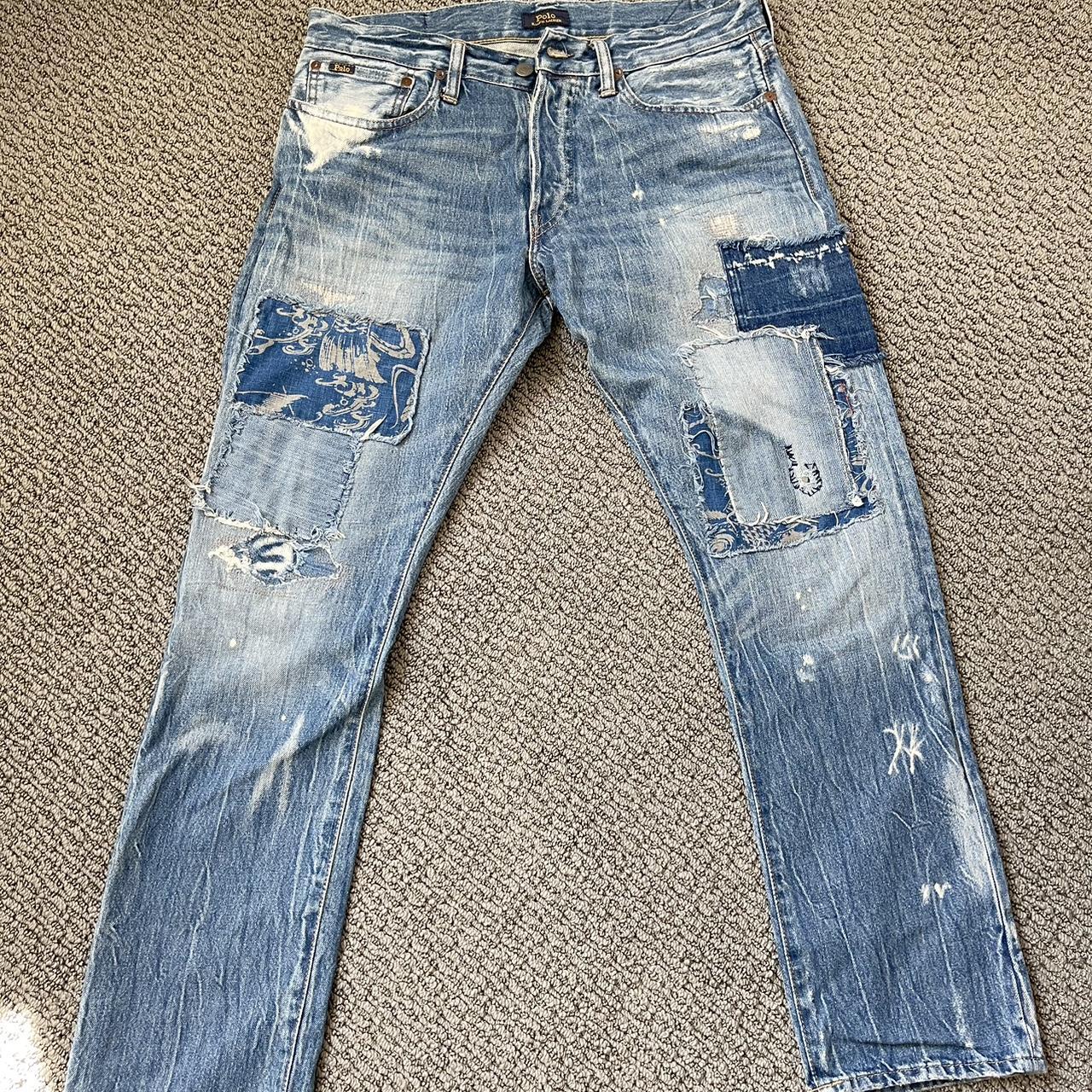 Polo ralph lauren koi fish patchwork | Depop