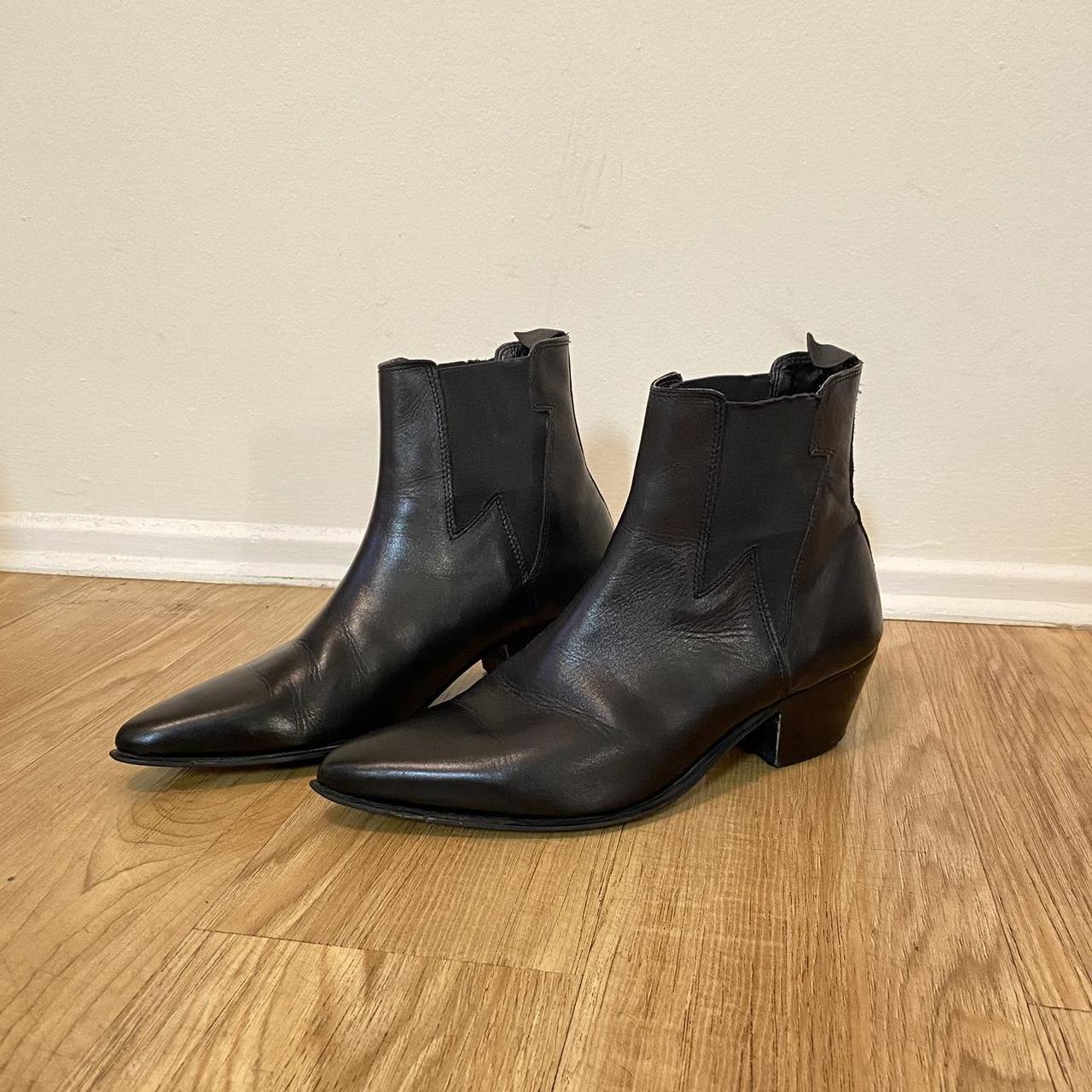 ASOS Men's Black Boots Depop