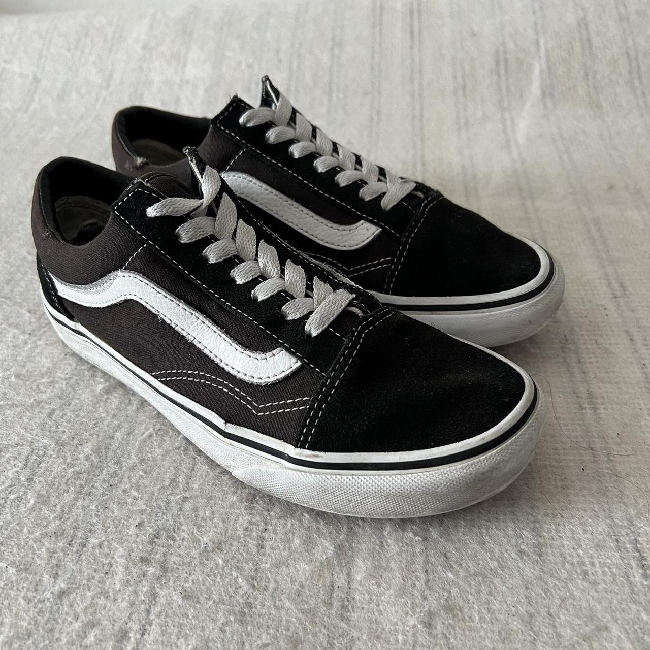 VANS Old Skool UK 4 EU 36.5 Womens Black White. Depop