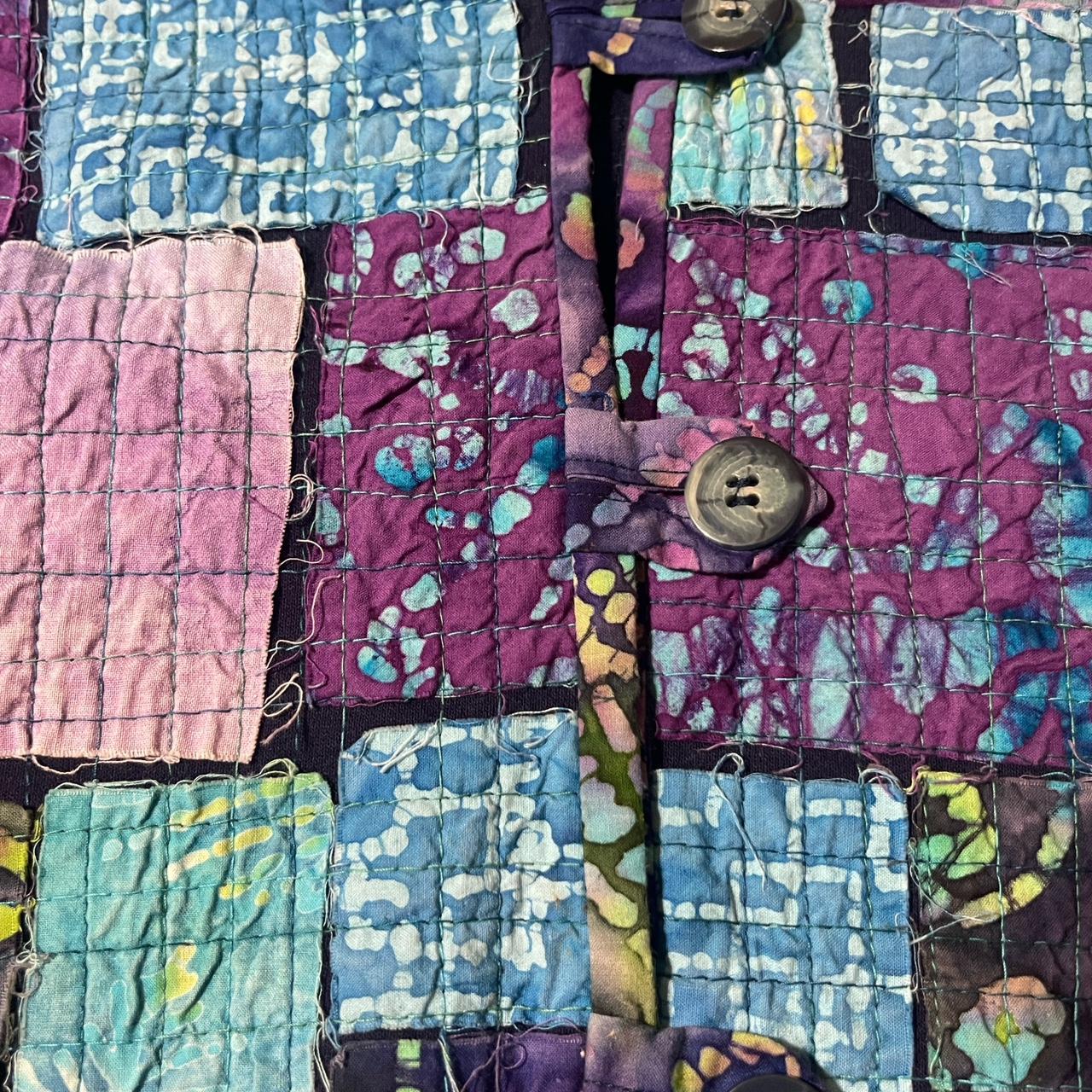 Women's Jacket - Multi/Blue - M – Unique patchwor… - image 3