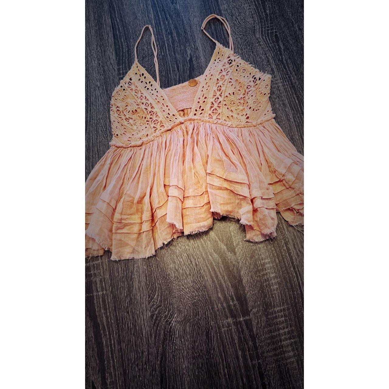 Free People Carrie Top in Rose Pink Set your boho Depop Free People Carrie Top in Rose Pink Set your boho Depop