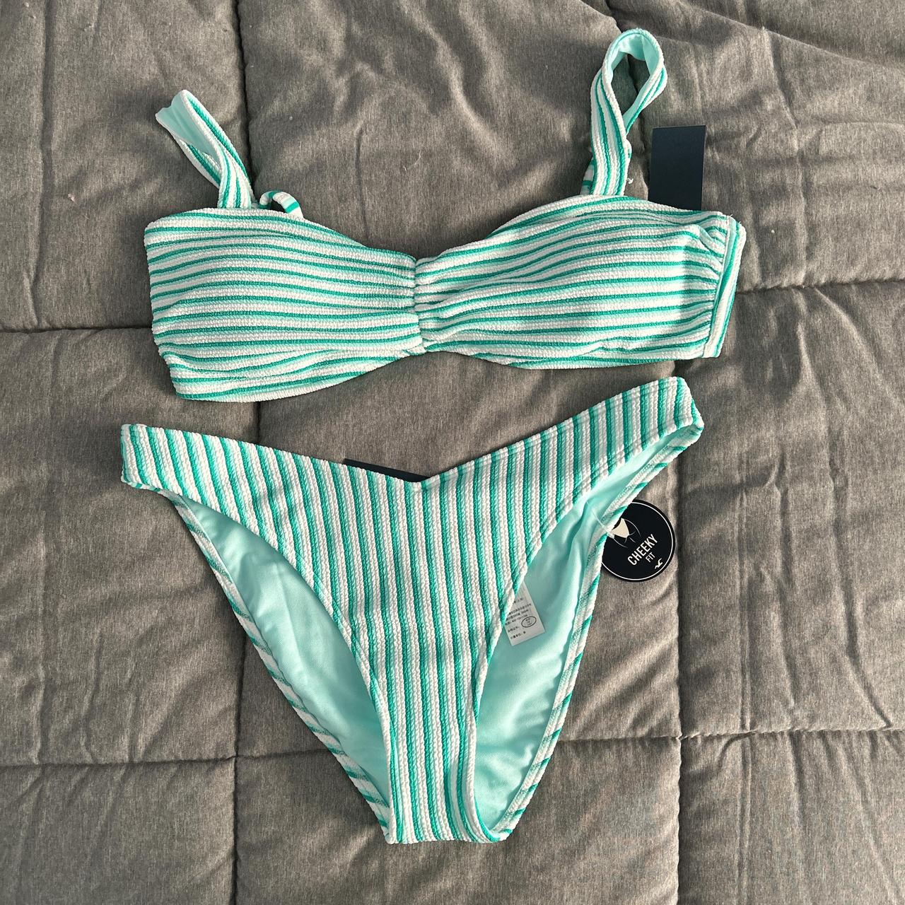 brand new hollister bikini, top: large