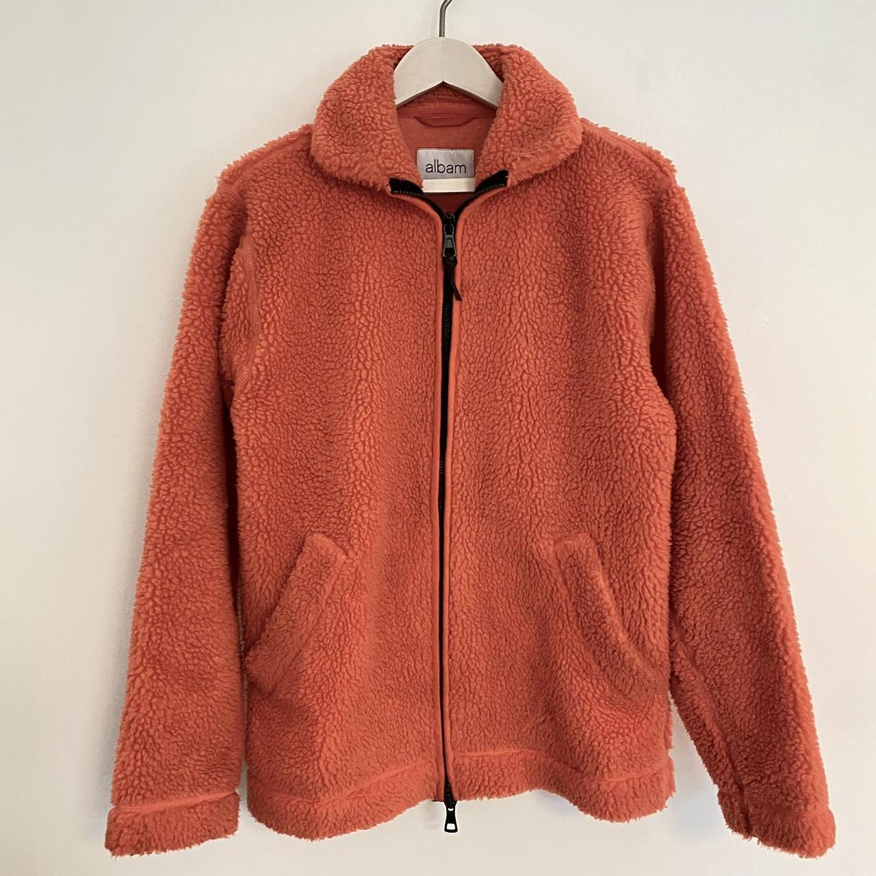 Thick Albam Orange Fleece Jacket Colour most