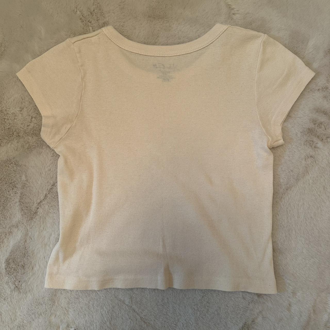 cream colored brandy baby tee no stains- perfect... - Depop