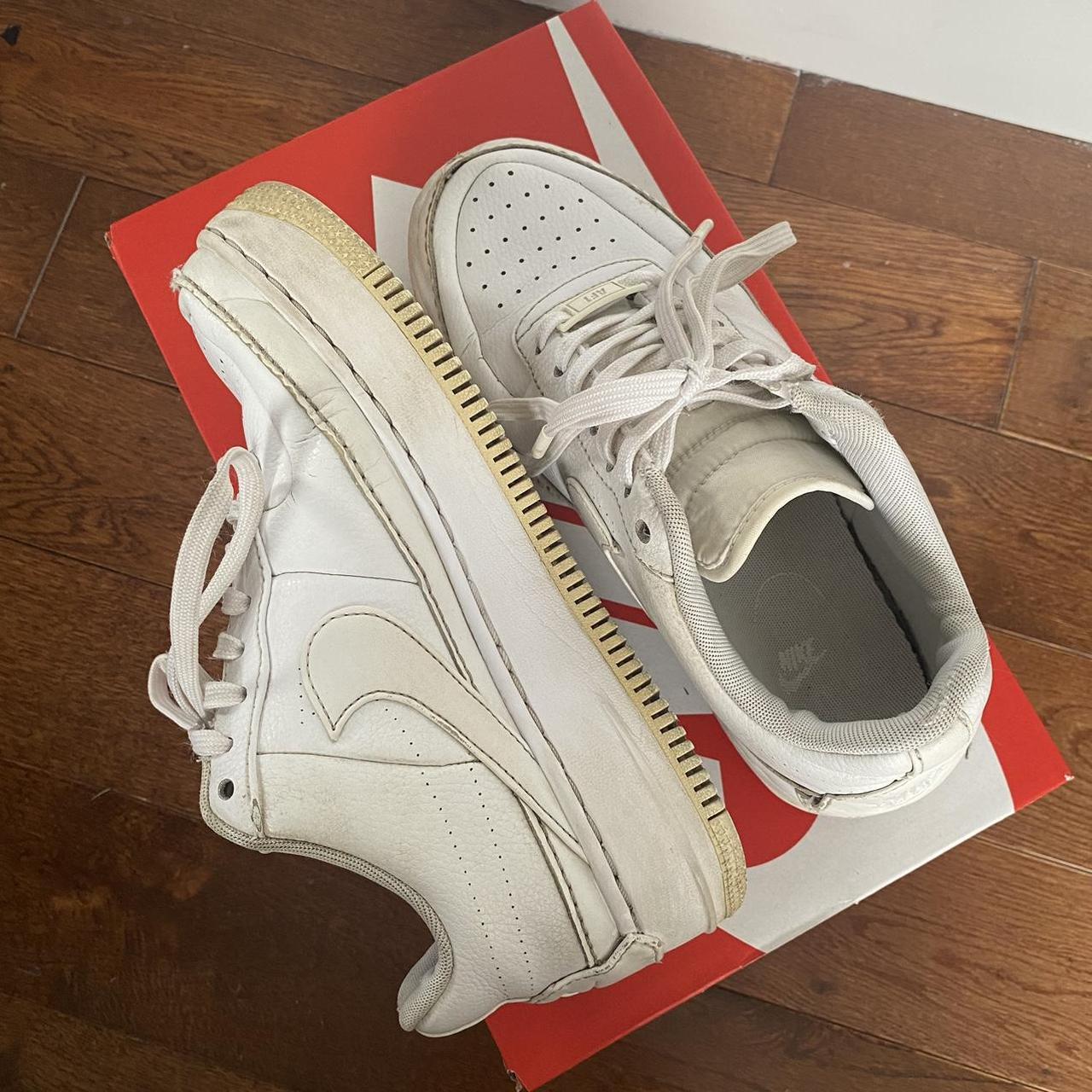 nike air force 1 jester sneakers in triple white