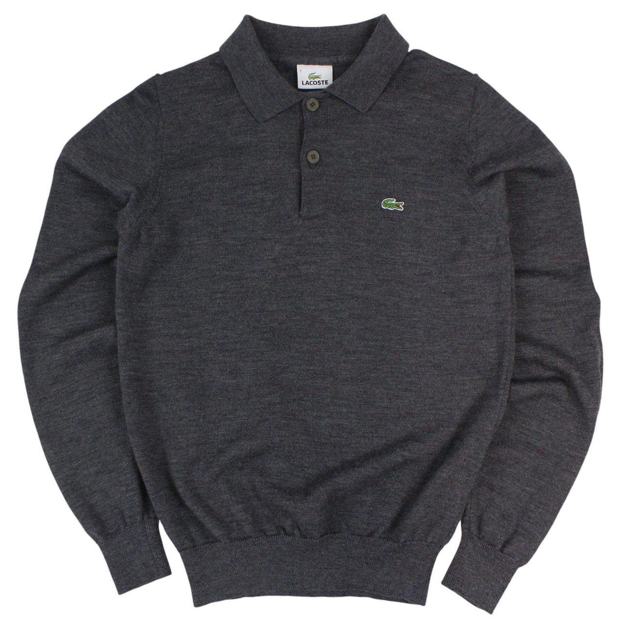 Lacoste collared knitted jumper sale