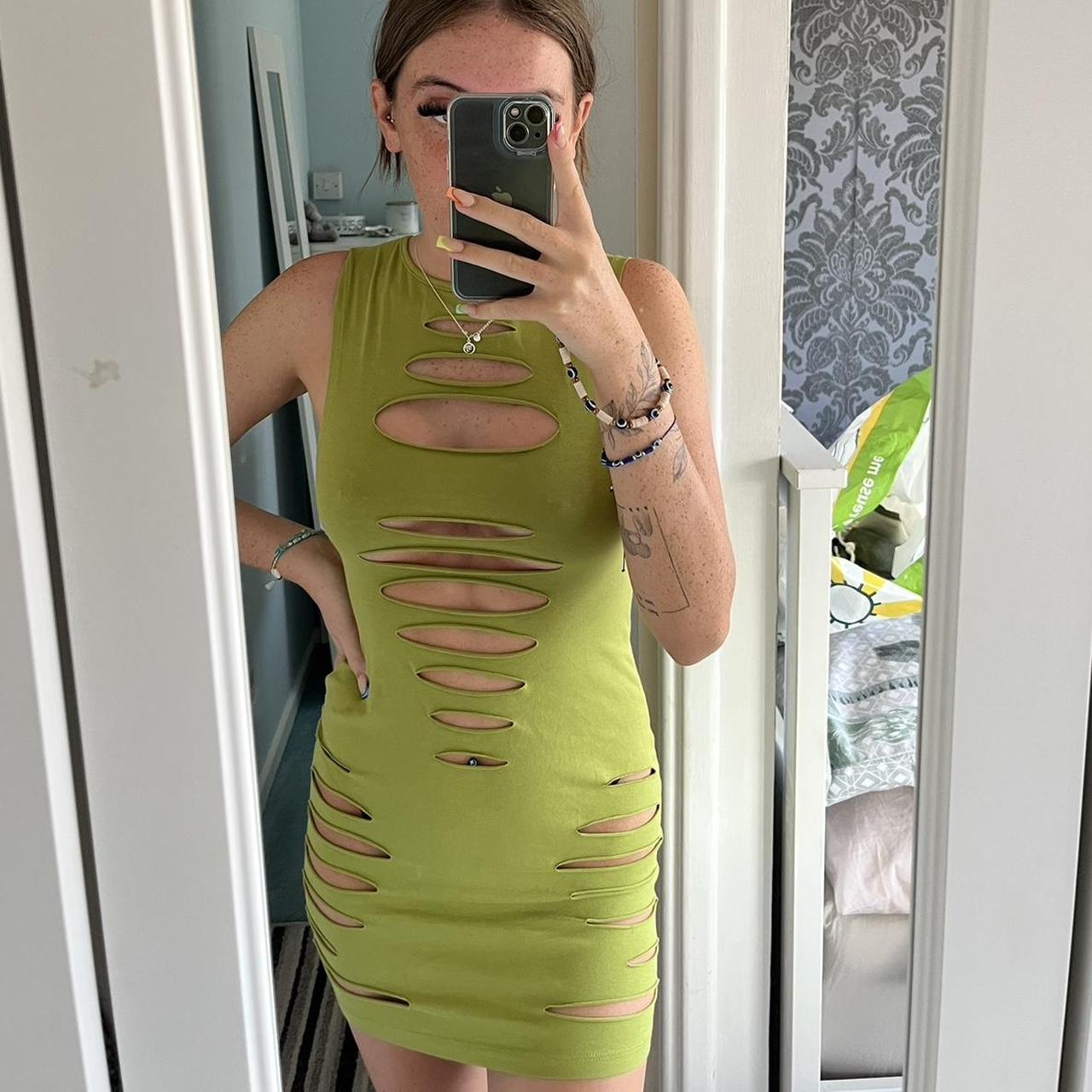 jaded london green dress