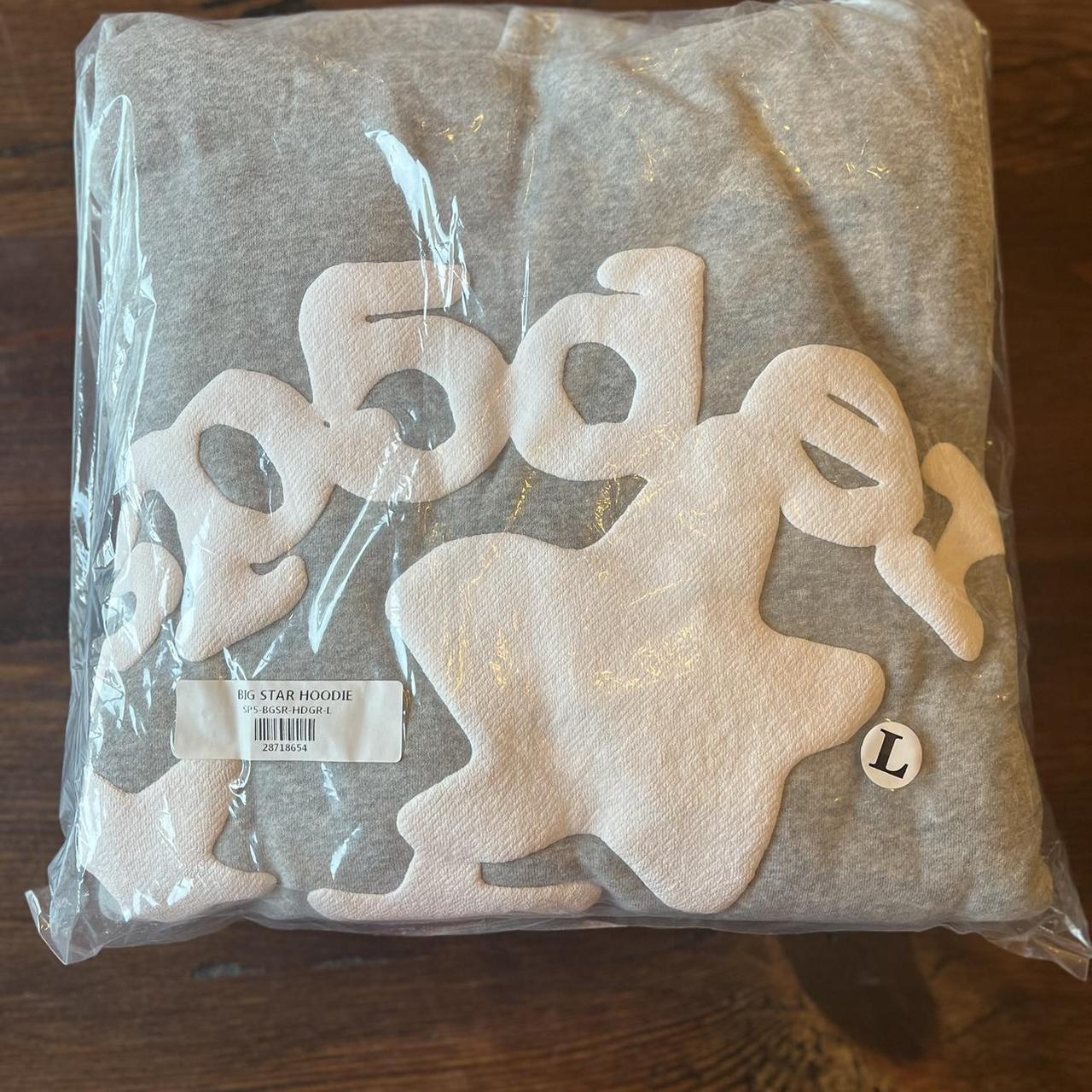 Sp5der Beluga Hoodie Heather Grey Size L - Depop