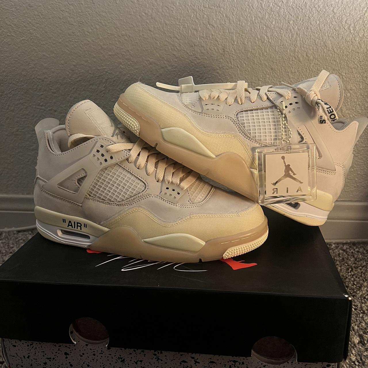 jordan 4s white and tan