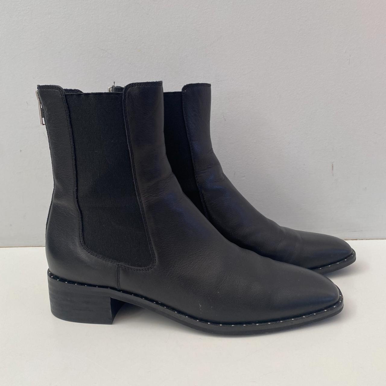 midas black ankle boots