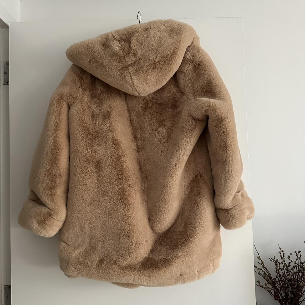 Apparis marie fashion hooded faux fur coat