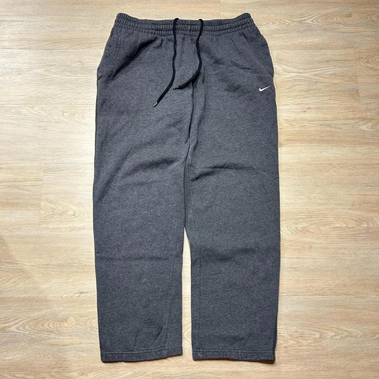 mens nike sweatpants open bottom