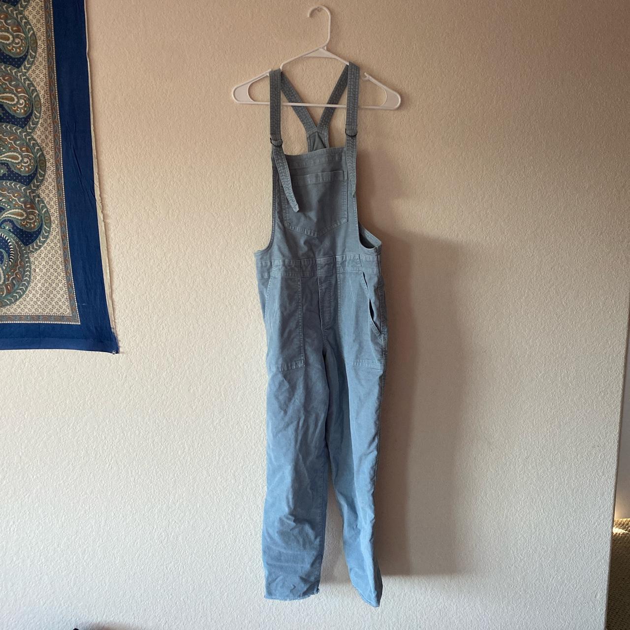 Aerie Blue Corduroy Overalls. Size Small - Depop