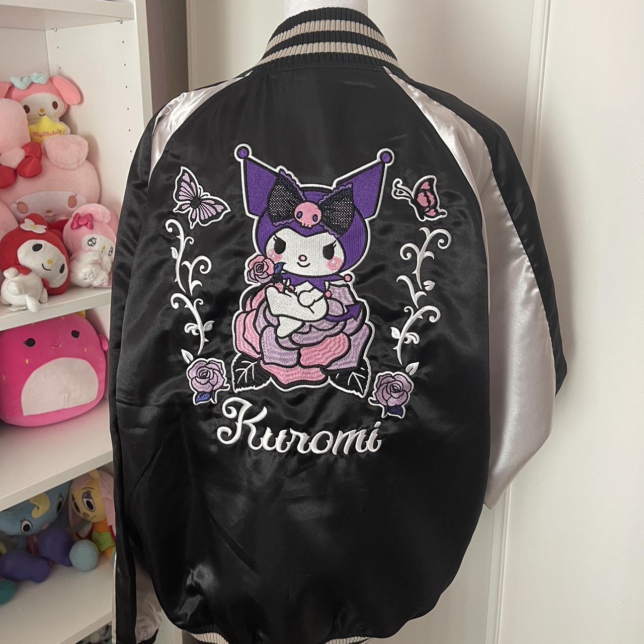 [RONRON] KUROMI SUKAJAN ジャケット★新作・24AW★人気★韓国★ Blouson Jacket Sukajan Jacket Sanrio Characters KUROMI