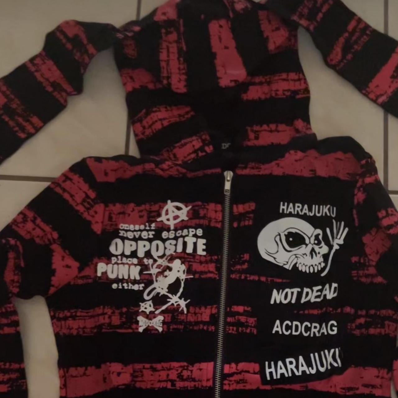 acdc rag jacket brand new.. s-m #harajuku #acdcrag... | Depop