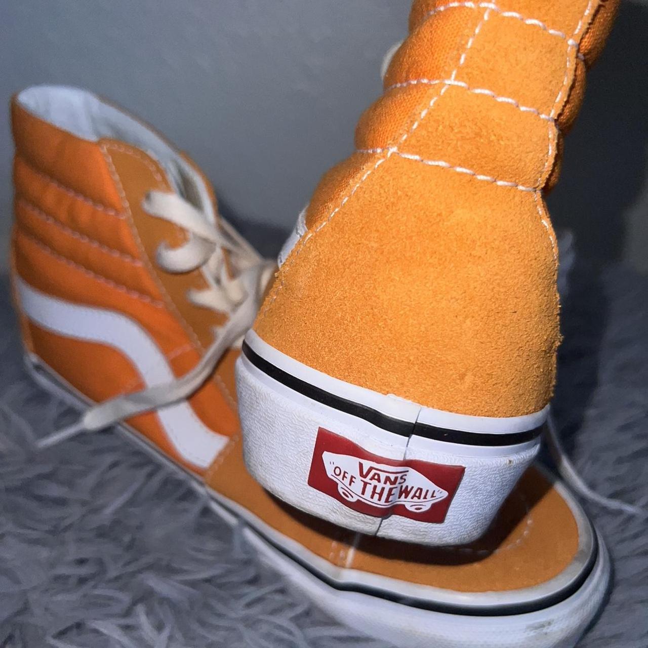 Mustard yellow high top vans womens size 6.5 Depop