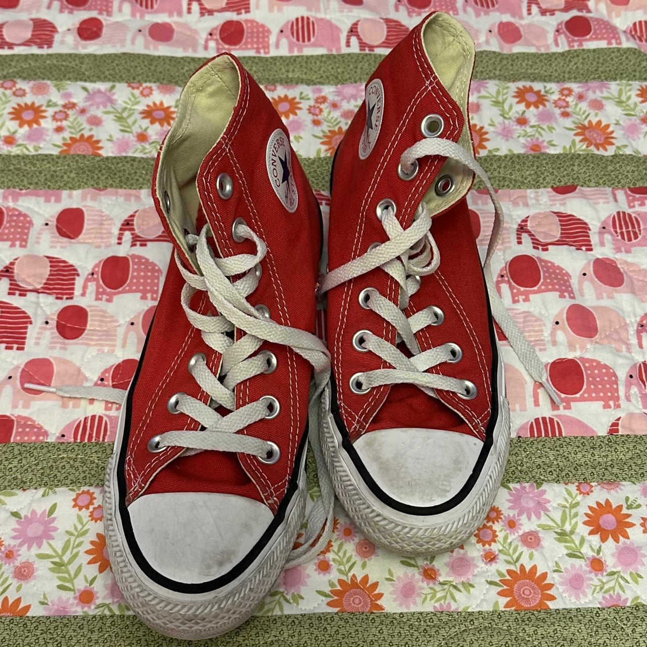 Converse Women's Sneakers Red US – red high top converse