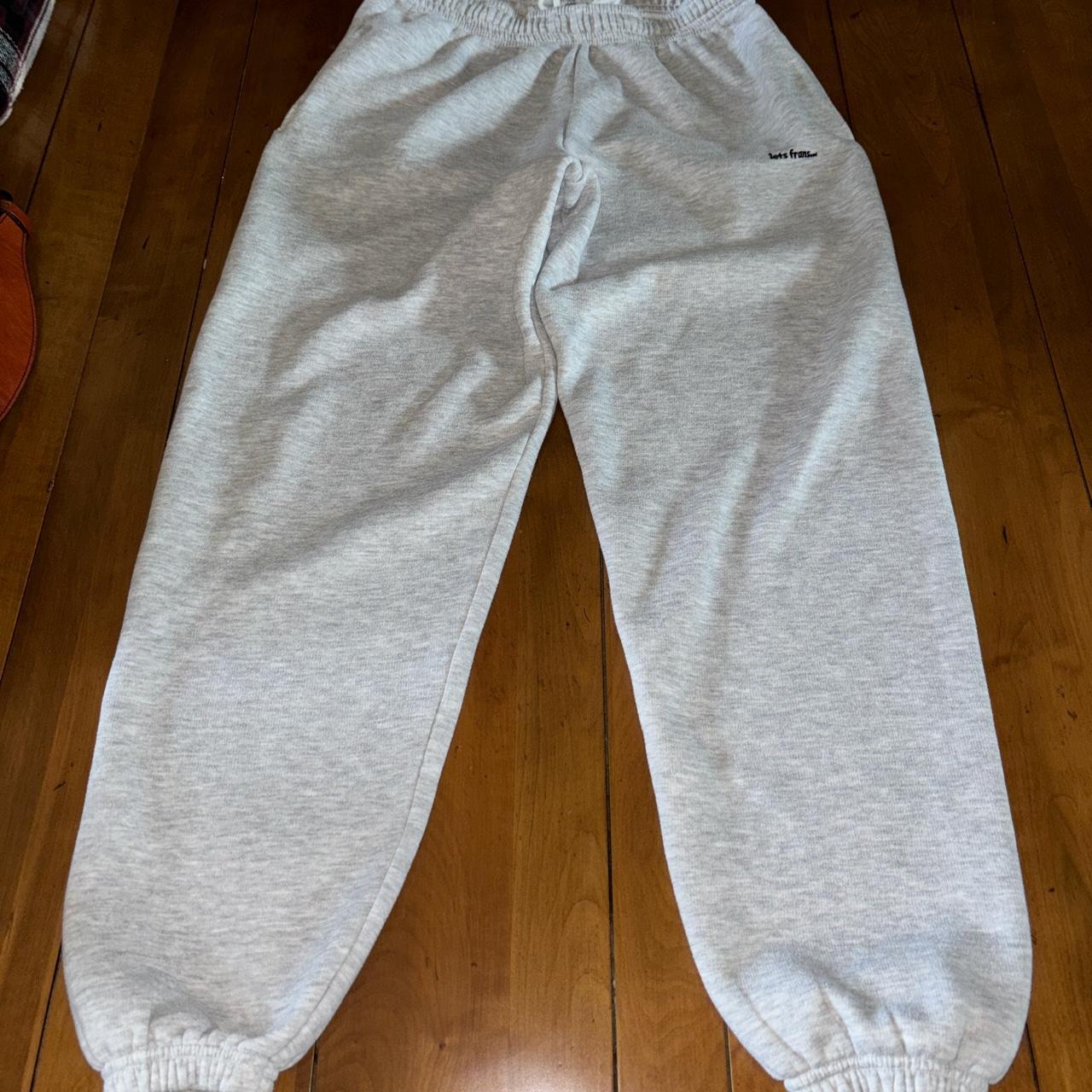 iets frans…Light Grey Sweatpants Size Large - Depop