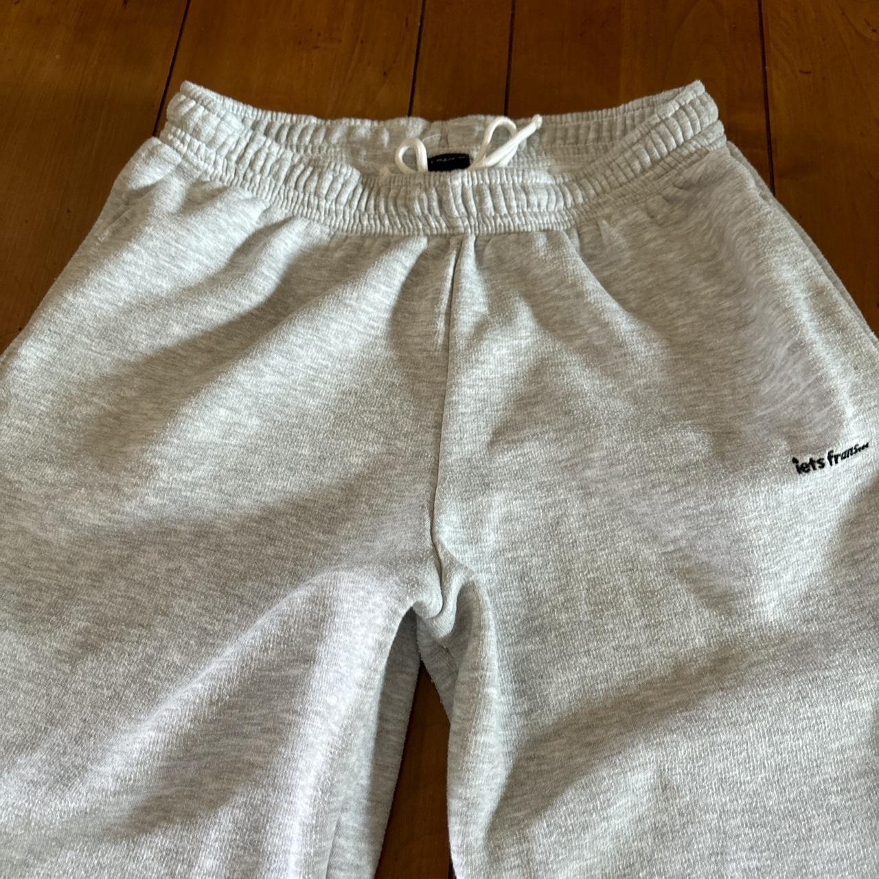 iets frans…Light Grey Sweatpants Size Large - Depop