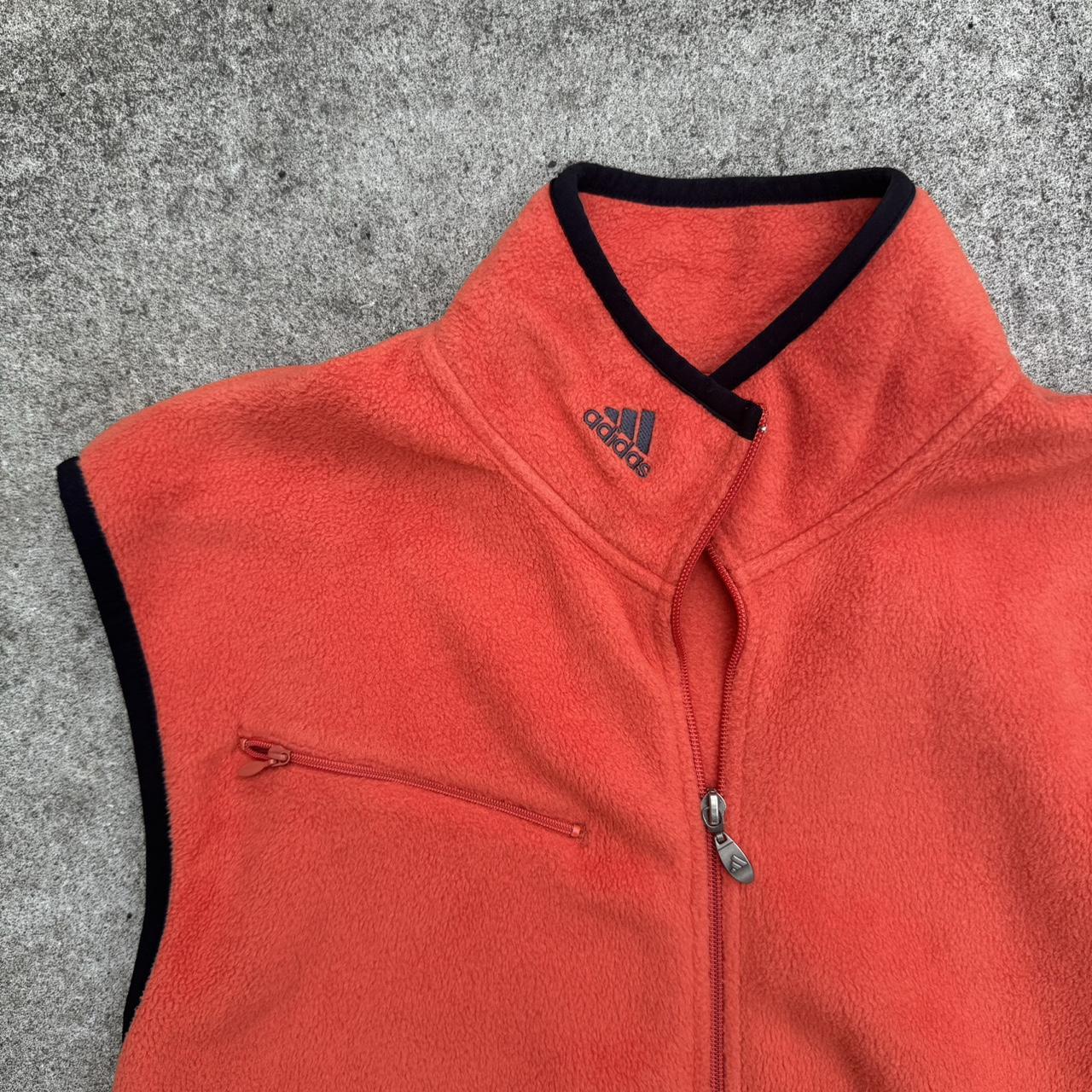 Jacket Gilet Adidas Orange 90s Vintage Adidas Vest, Functional