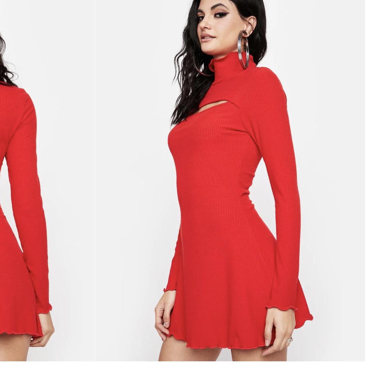 Dolls Kill Women's Red Dress Depop