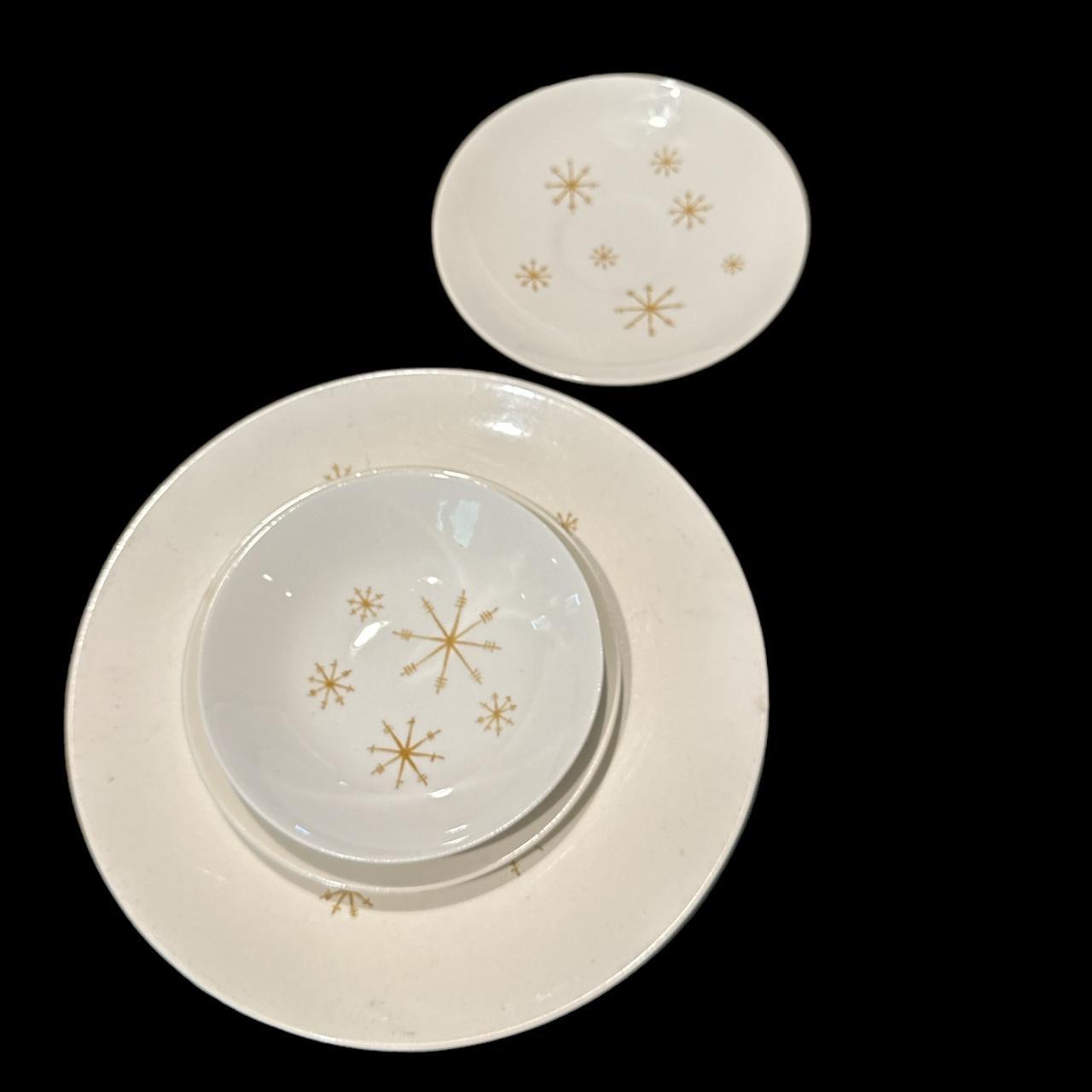 VTG MCM 50 s Atomic Star Glow Place Dinnerware