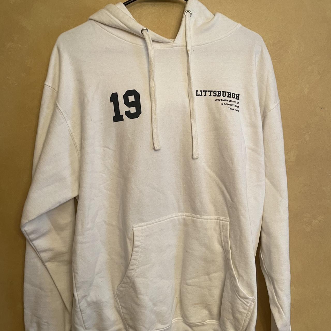 Juju Smith Schuster Littsburgh white hoodie men s. Depop