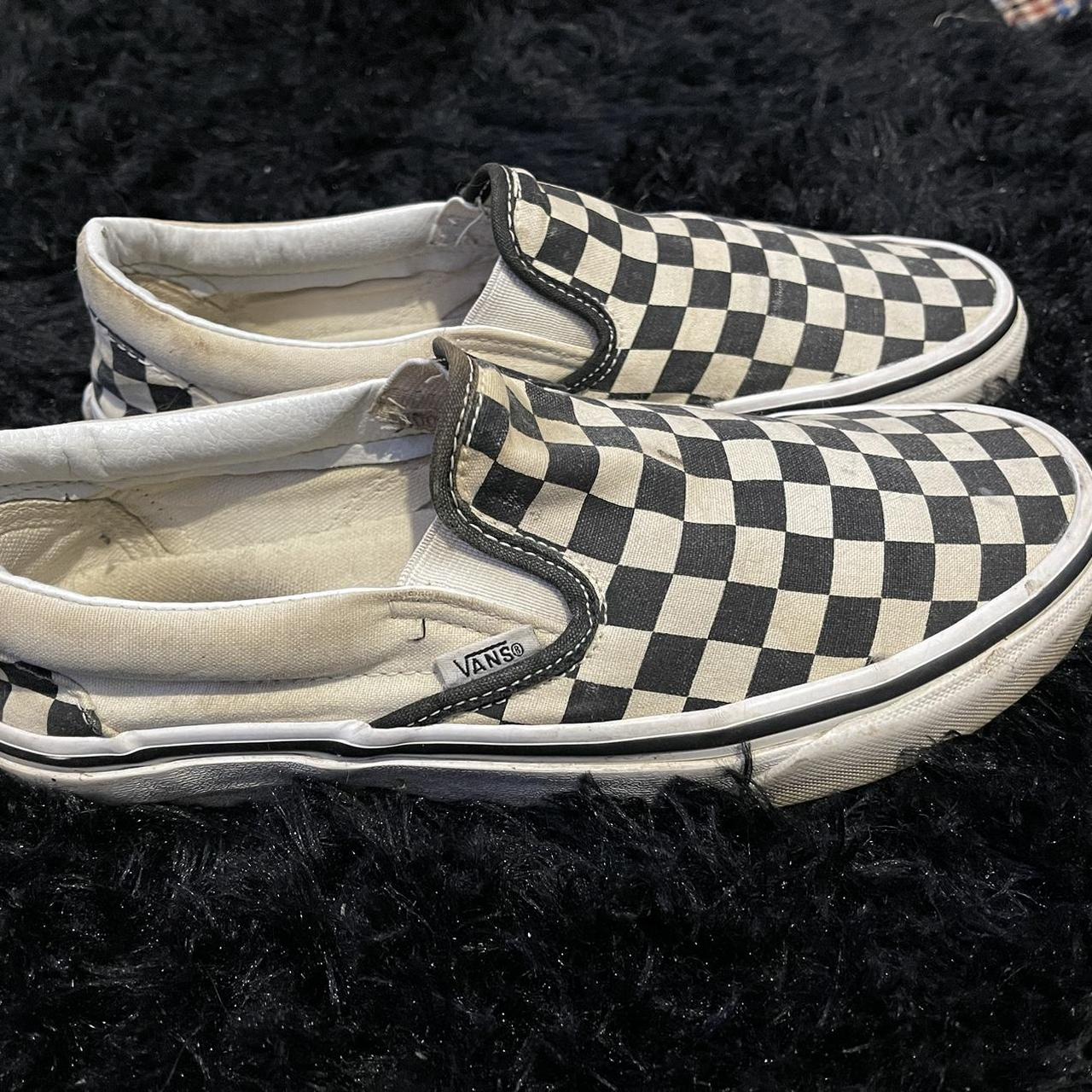 Checkered vans fashion womens size 9