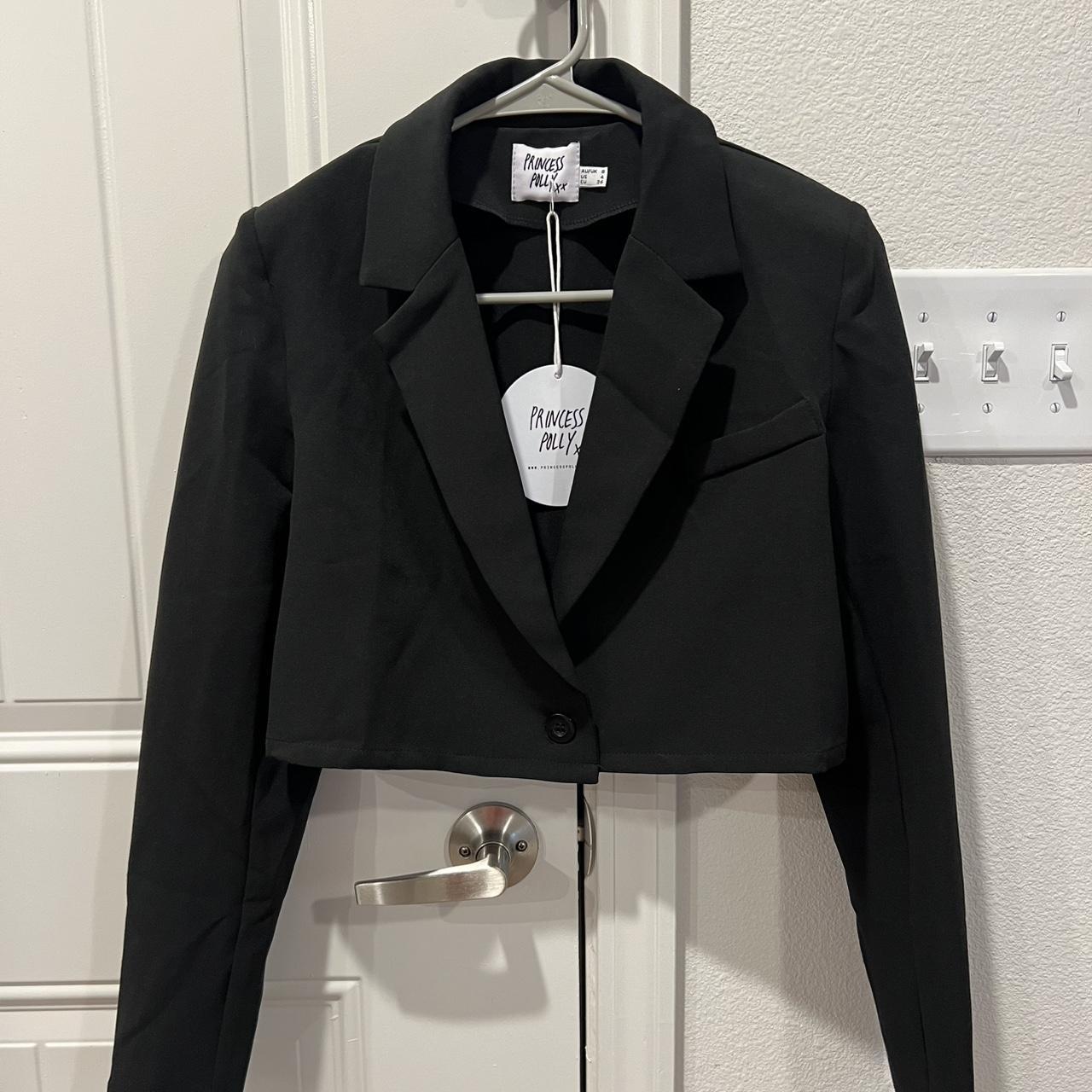 Princess Polly Women's Blazer Jacket Black – Princess Polly