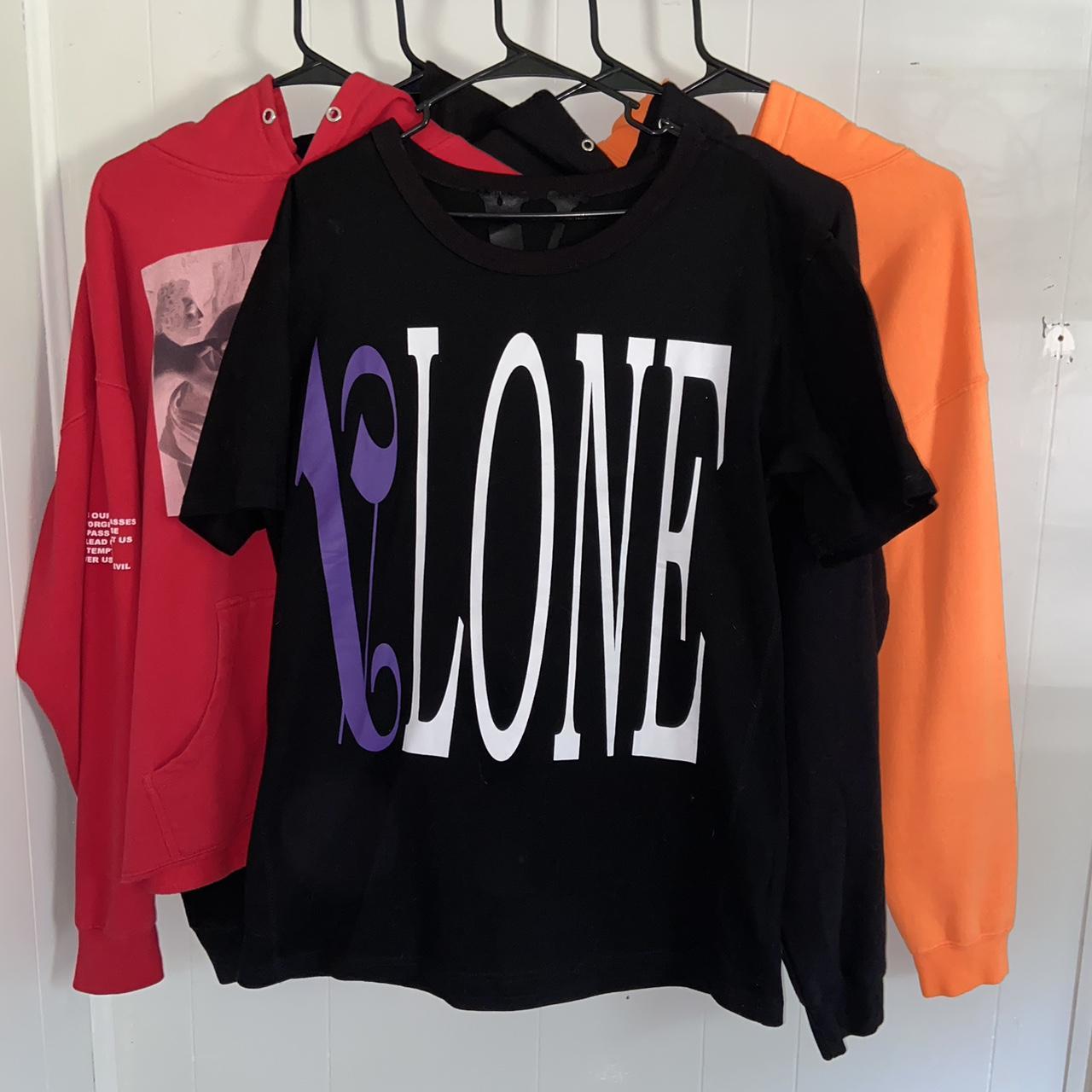 VLONE Staple OG White & Purple on Black 2024 Long Sleeve T-shirt