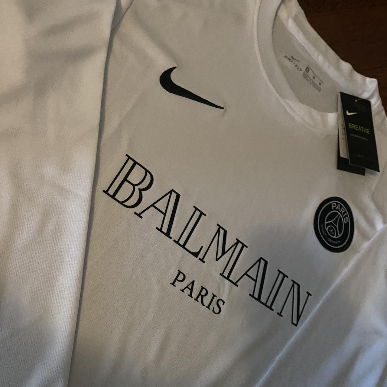 psg black jersey balmain