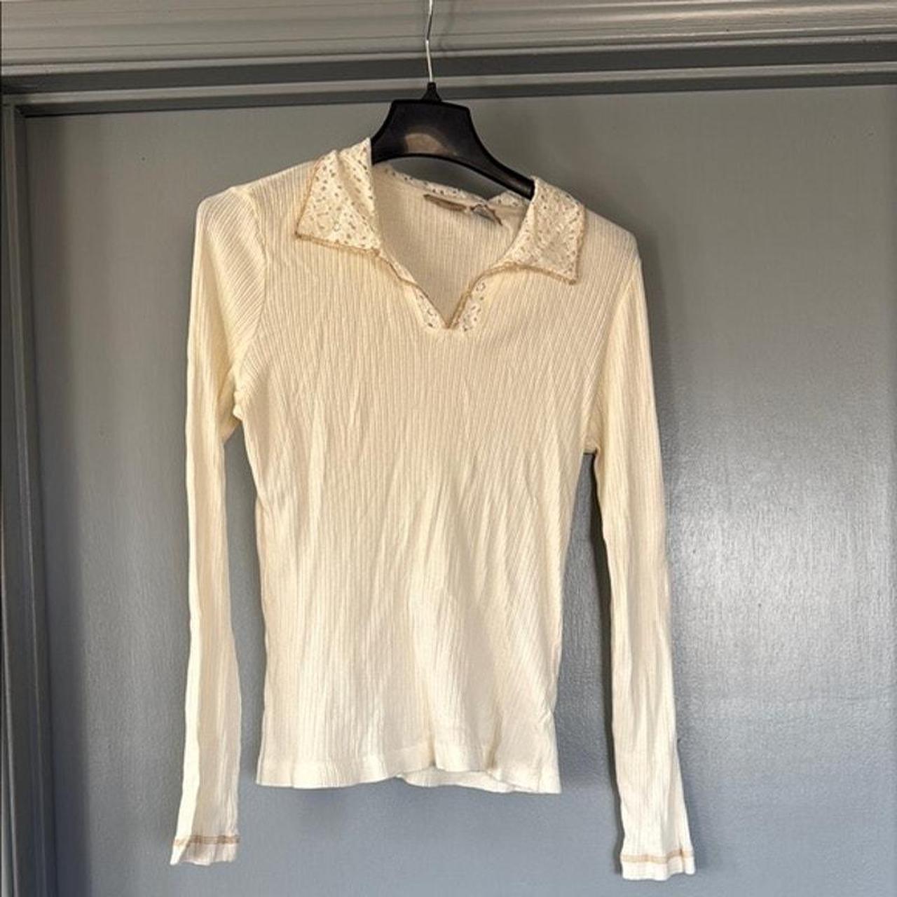 Source Unknown Women's Blouse - Cream - M – Ruff … - image 1