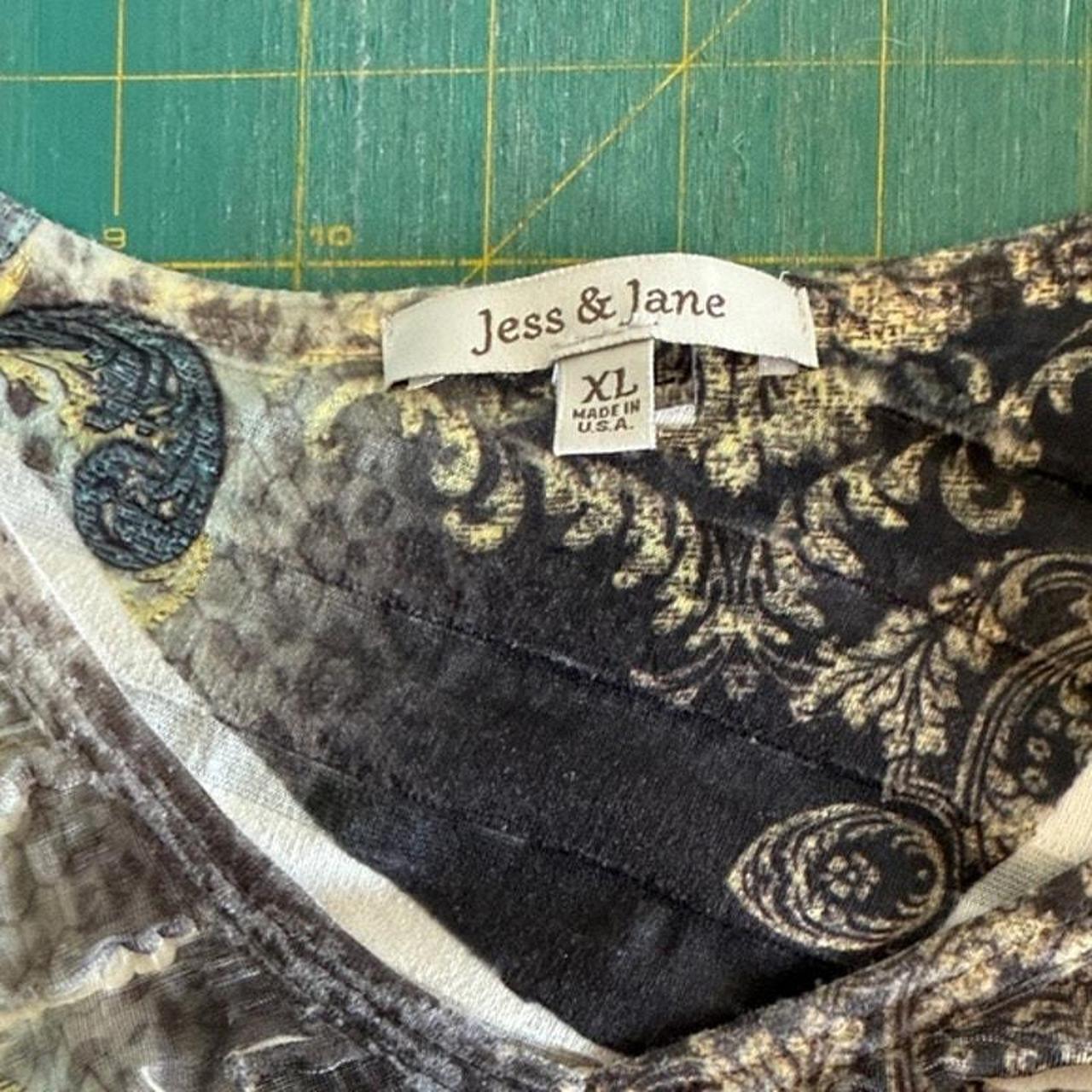 Source Unknown Women's Blouse - Grey/Gold - XL – … - image 3