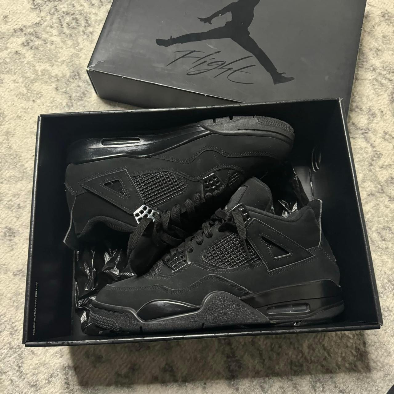 Jordan 4 black cats, brand new all size - Depop