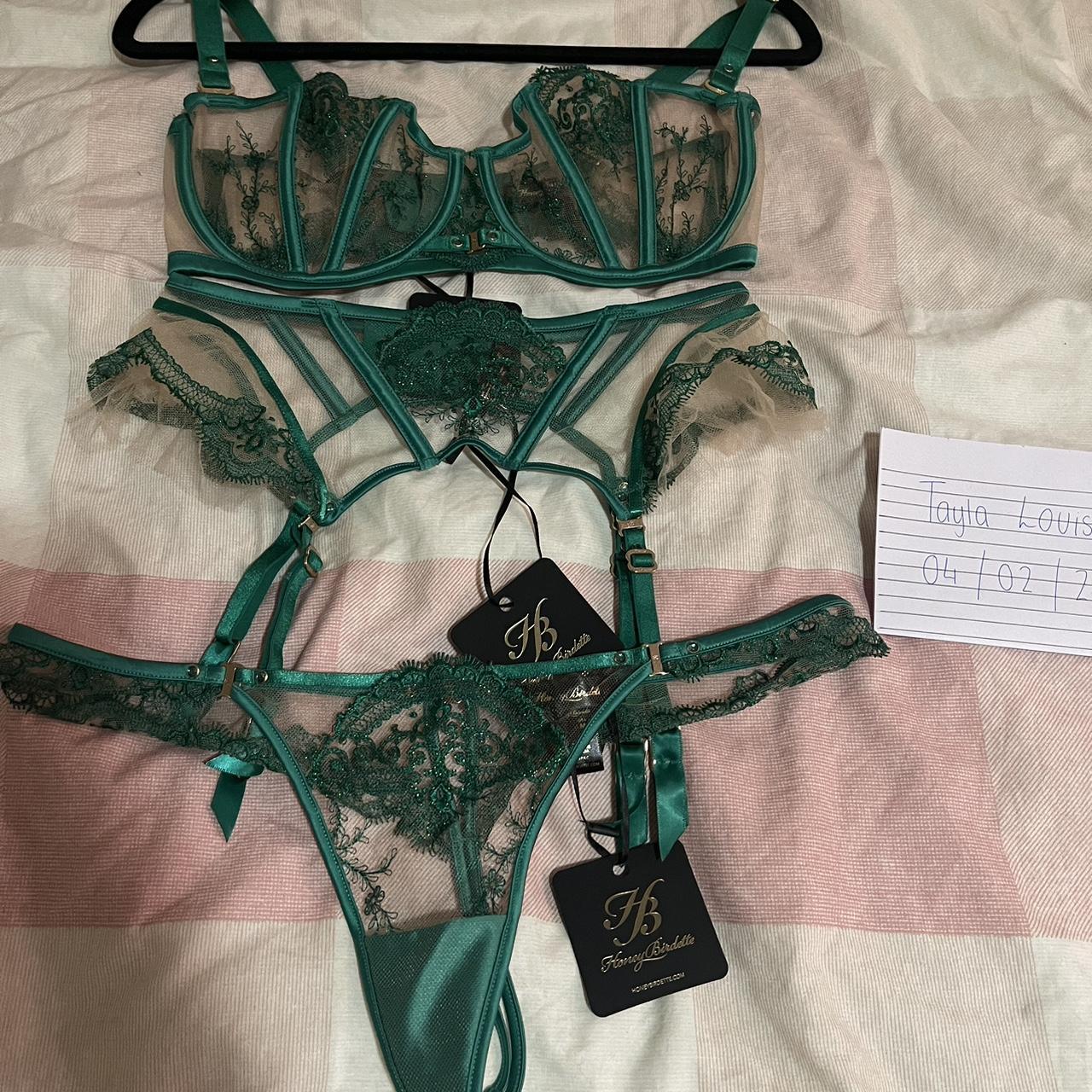 Honey Birdette Gabrielle emerald 10F bra, S... - Depop