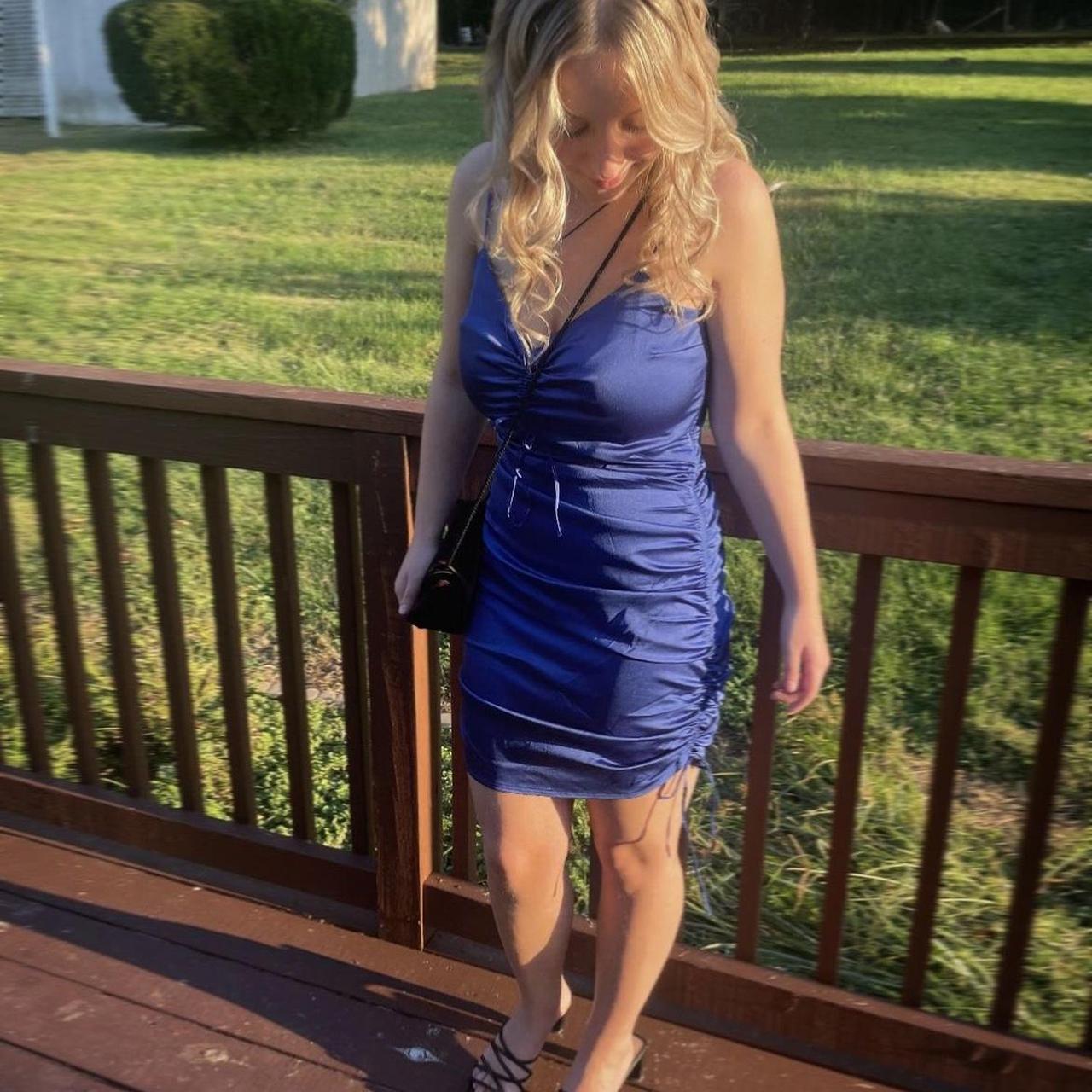 Blue Hollister Homecoming Dress Bought for 80. Depop