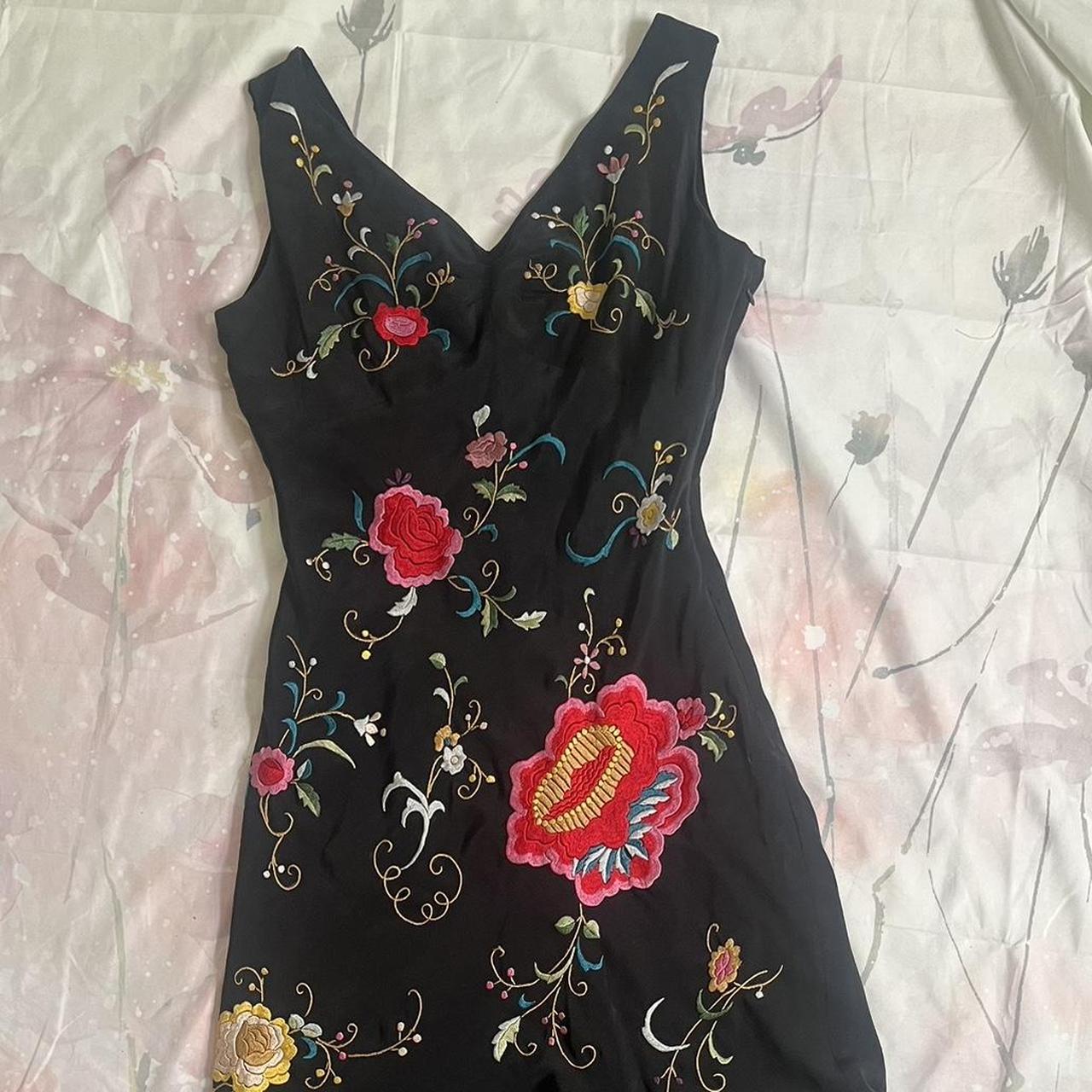 Gorgeous vintage sue wong dress! Colorful | Depop