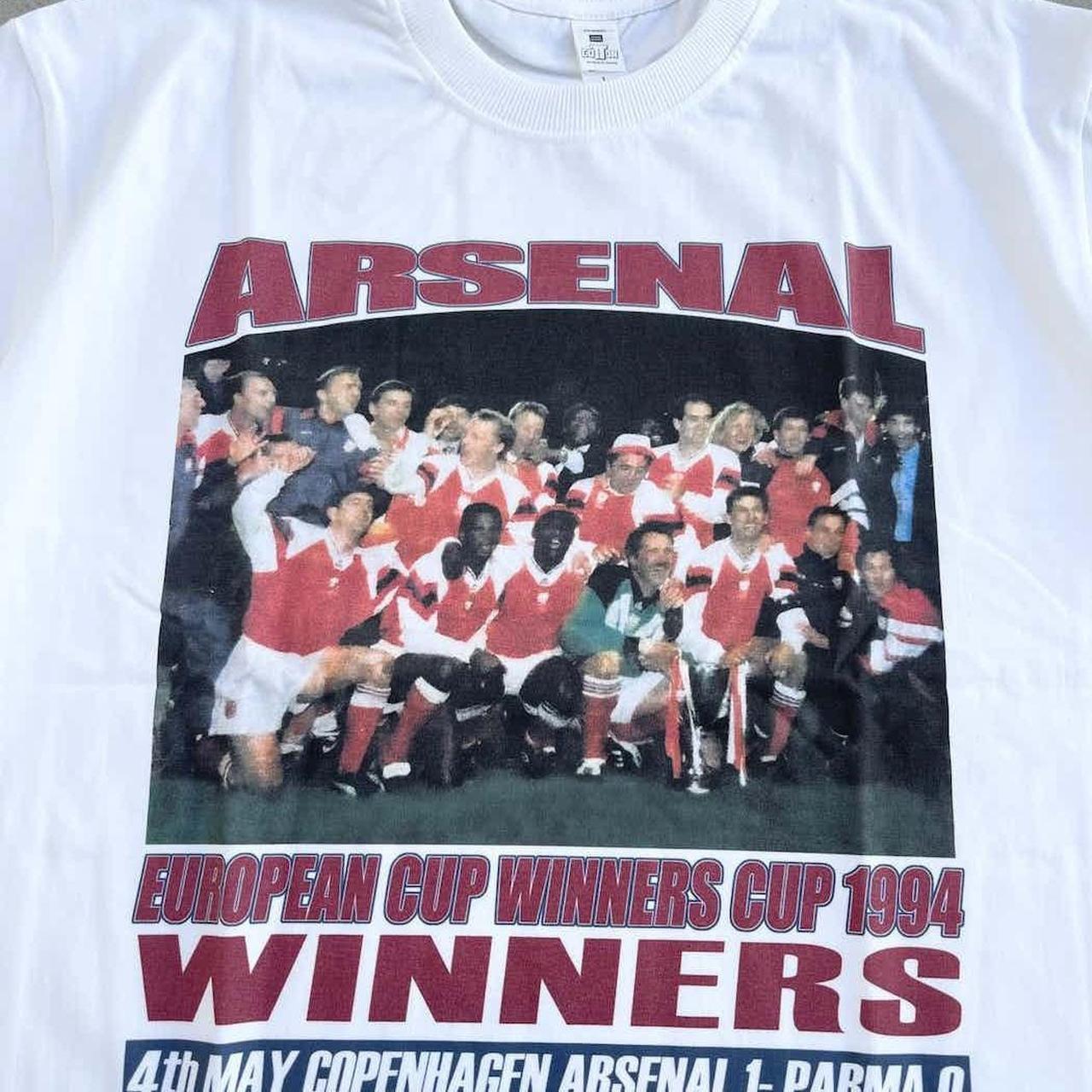 Arsenal European Cup Winners 1994 Memorial Tee... Depop