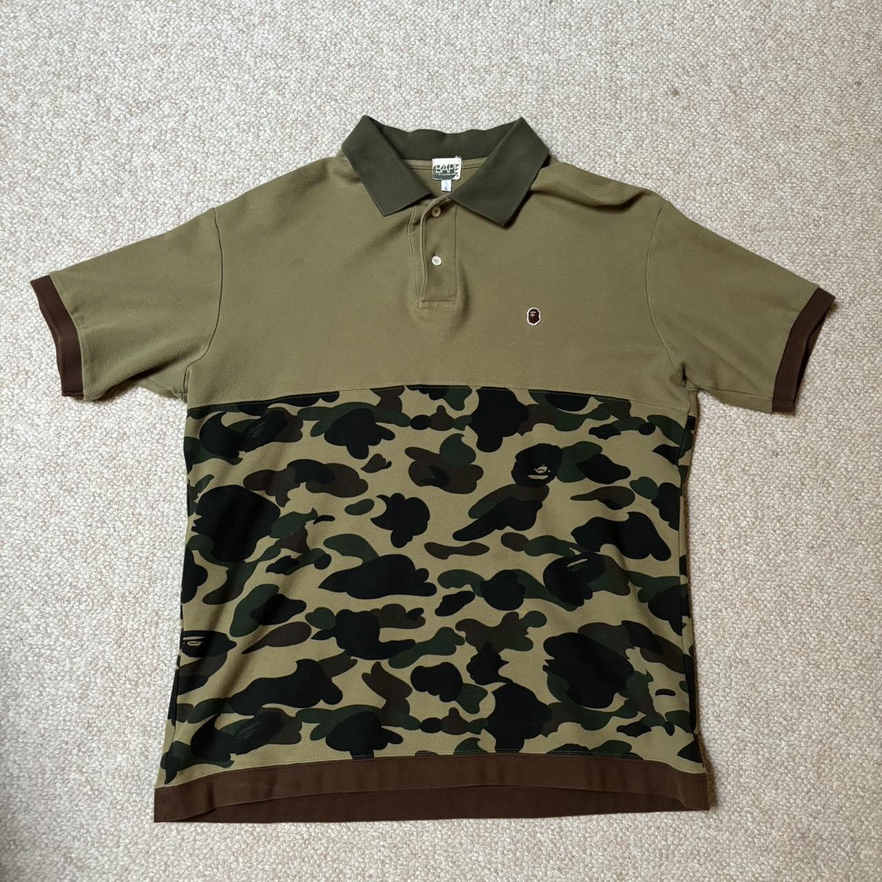 Collar Bathing Ape Polo A Bathing Ape Yellow Shirt A Bathing Ape