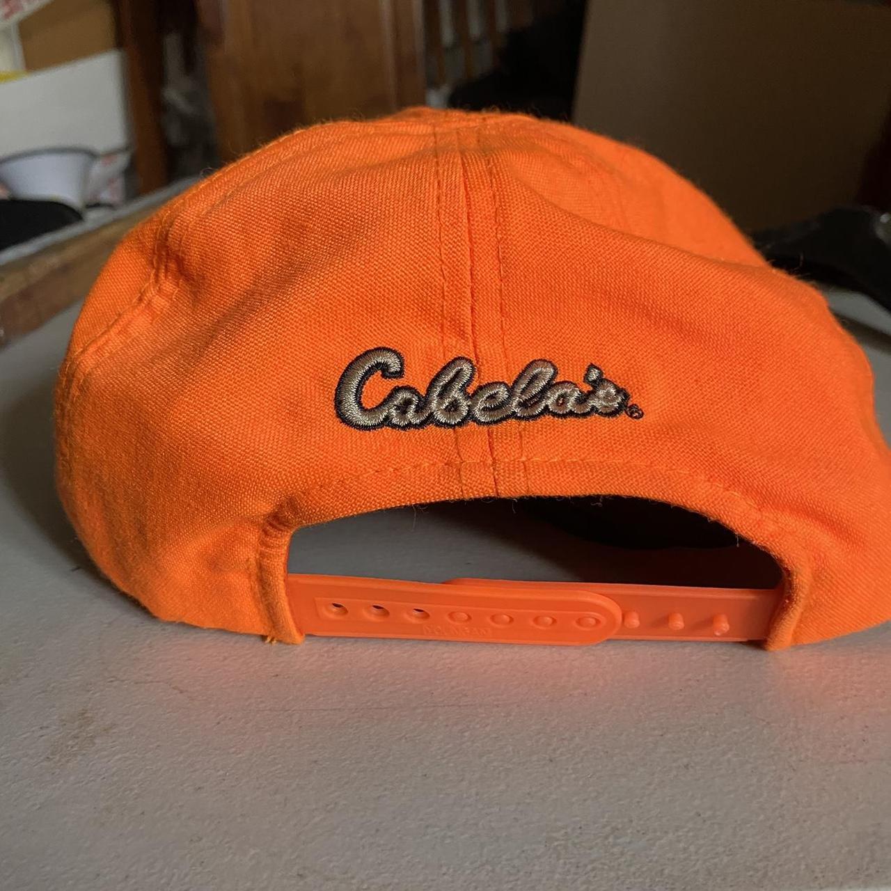 Cabelas Bright popular Orange Hat Mens Hunting Cap Pheasant Bird Adjustable Embroidered