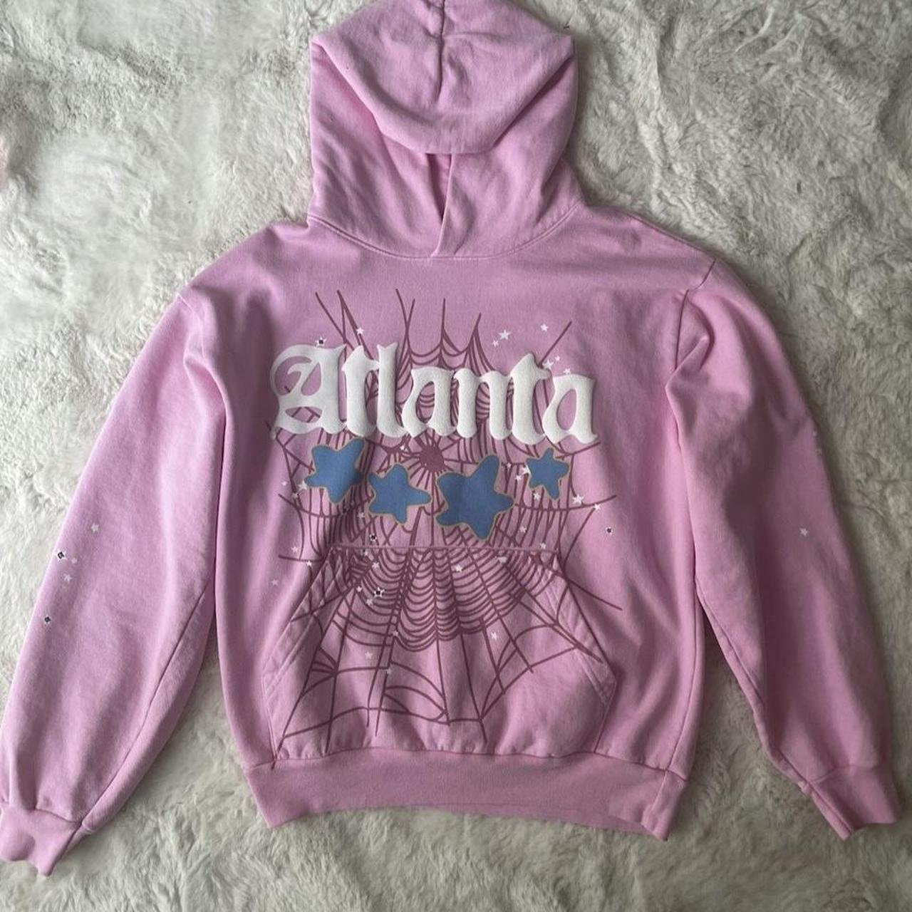Medium Pink Spider hoodie Fresh out the plastic - Depop